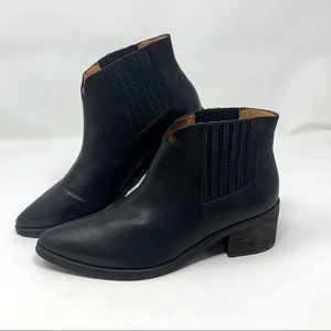 Madewell Leather Pull On Chelsea Boots Size 8.5